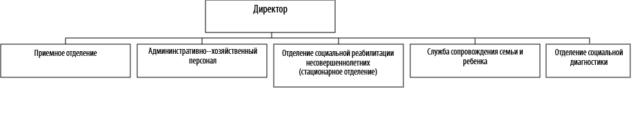 Структура ГКУ «Социально-реабилитационный центр для несовершеннолетних»
