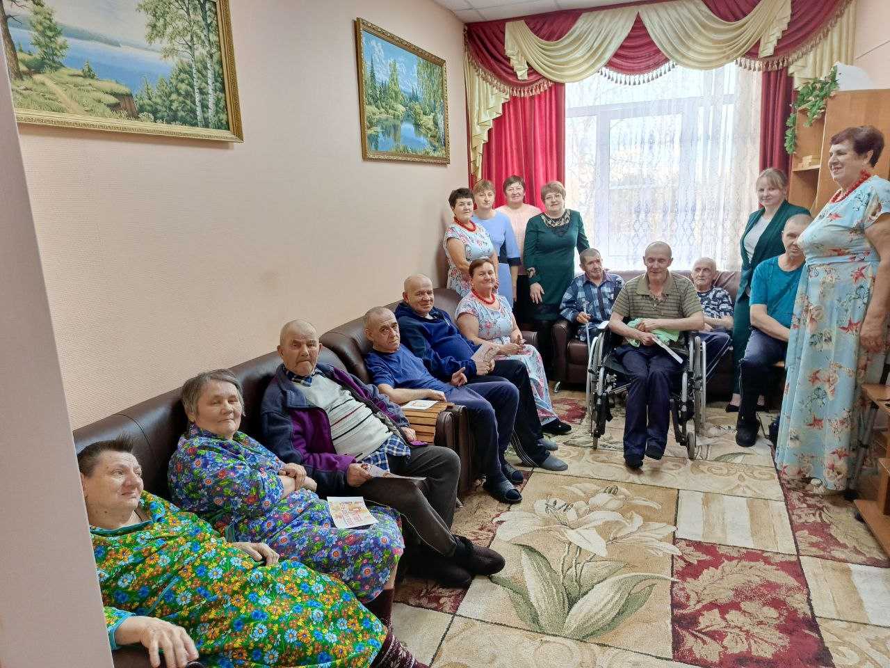 Выступление участников художественной самодеятельности Стексовского Дома культуры