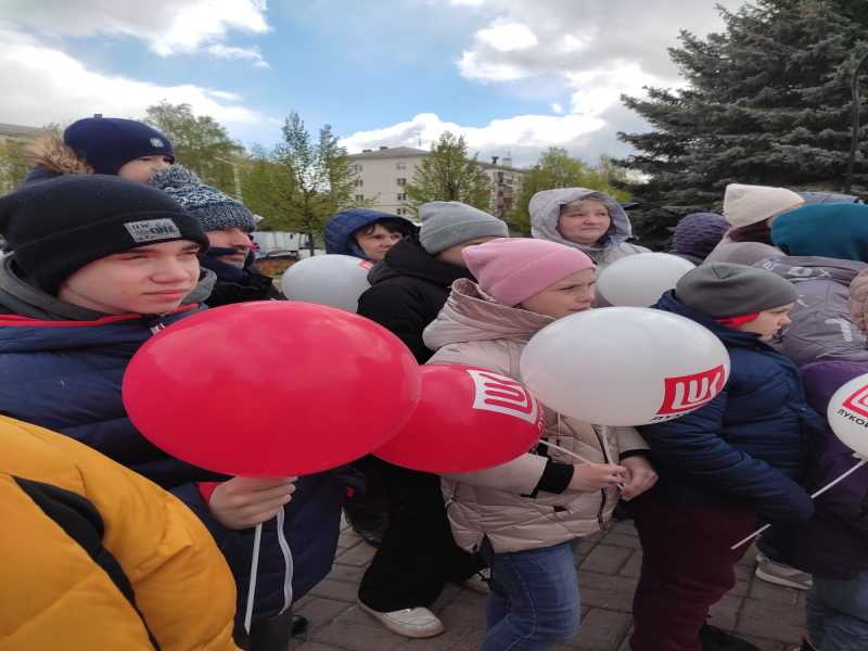 На параде