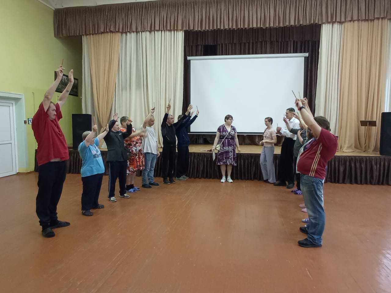 Репетиция спектакля.