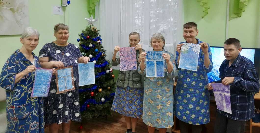 Мастер-класс по изобразительному творчеству «Морозные окна».