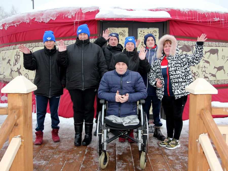 Зимний лагерь «Юрта» принял первых гостей из Ветлужского ПНИ. 