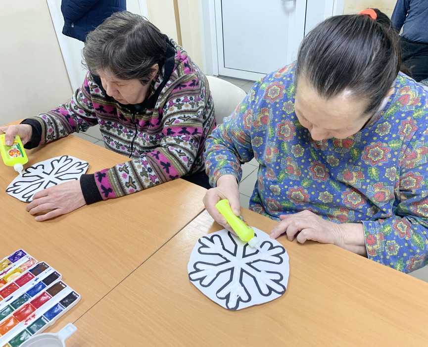 Мастер-класс по изготовлению снежинок в технике солевая живопись «Кружевная льдинка».