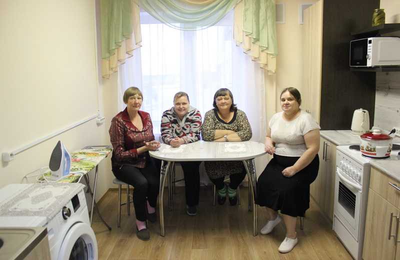 Торжественное открытие бытовой комнаты.