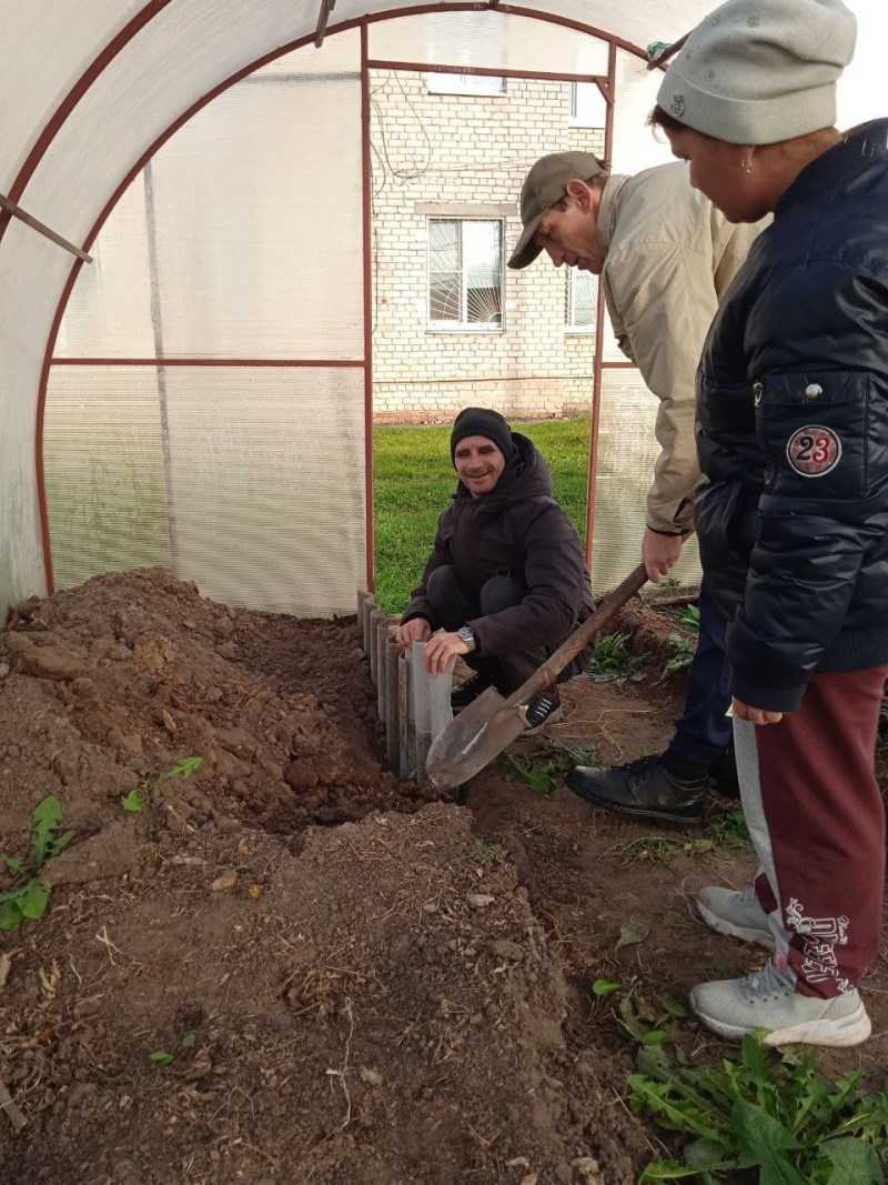 ?Создание грядок в теплице 
