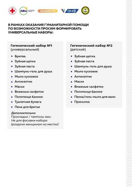 Гуманитарная помощь 
