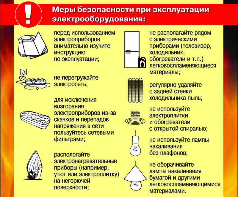 Перегрузка электросети - причина пожара