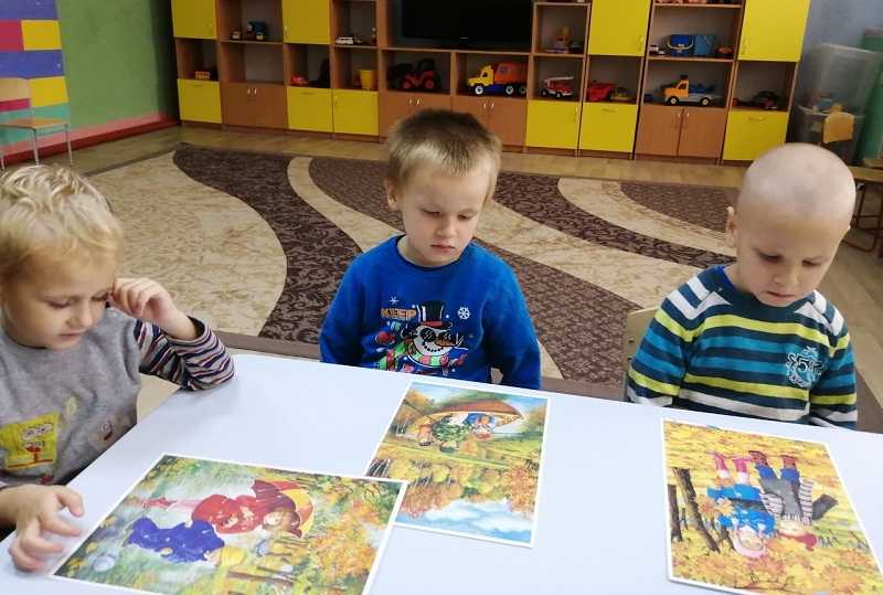 Занятие с дошкольной группой детей по развитию речи 