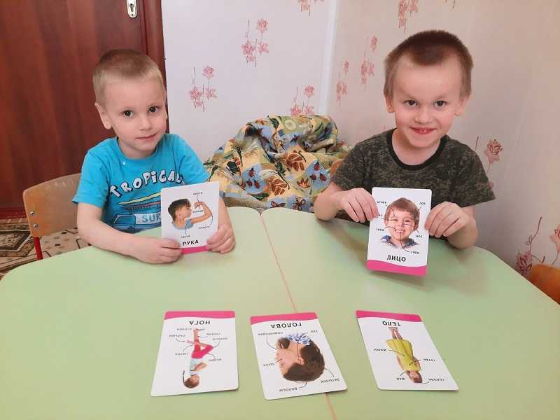 Развивающее занятие с использованием дидактических карточек 
