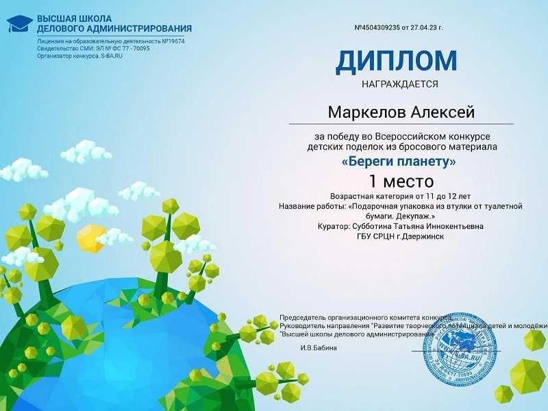 Итоги конкурса 