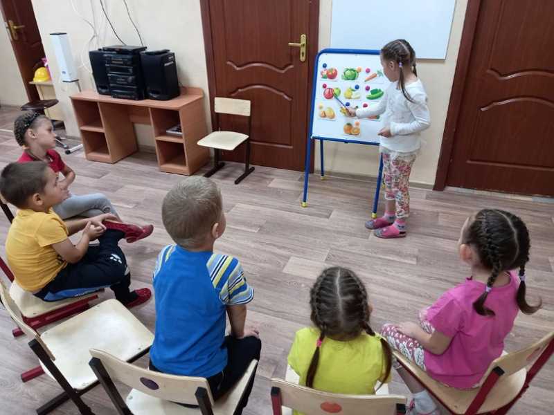 У малышей было занятие по дополнительной образовательной программе