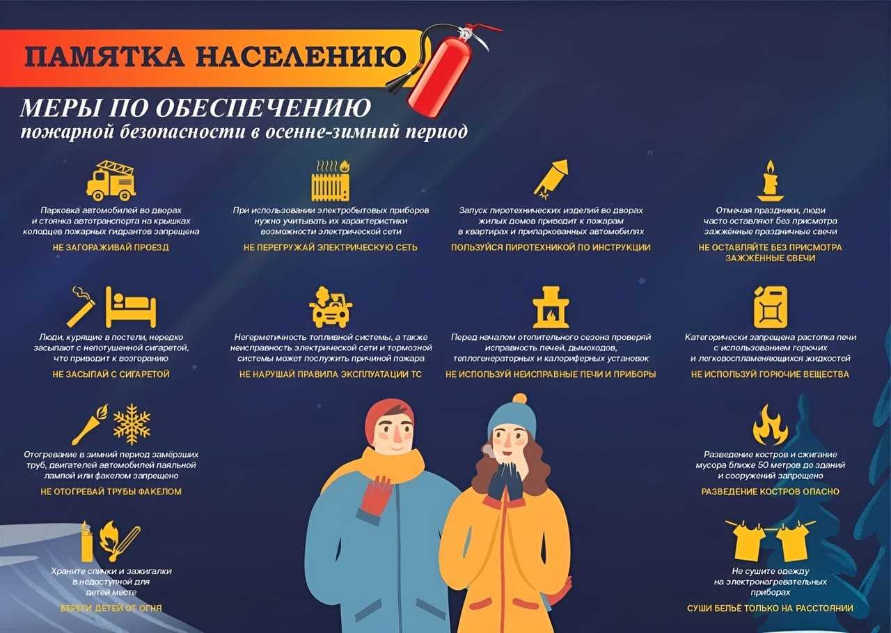 Меры пожарной безопасности в зимний период