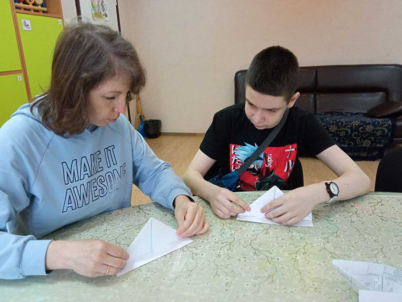 Занятия в отделении социальной помощи семье и детям