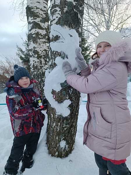 Лепка снеговиков