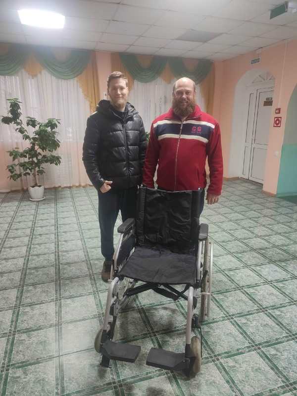 Выражаем благодарность Пименову Василию за подаренную инвалидную коляску Чибриковой Лидии Матвеевне.